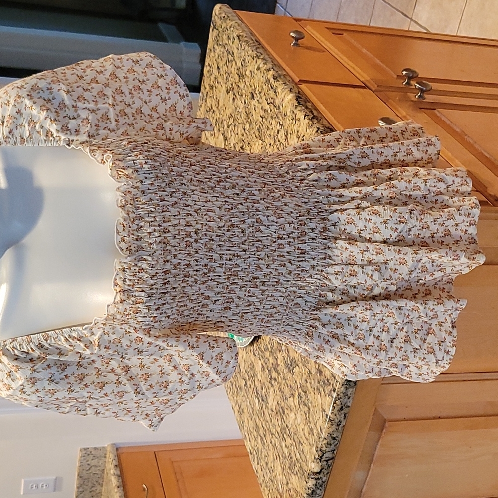 Peplum floral top